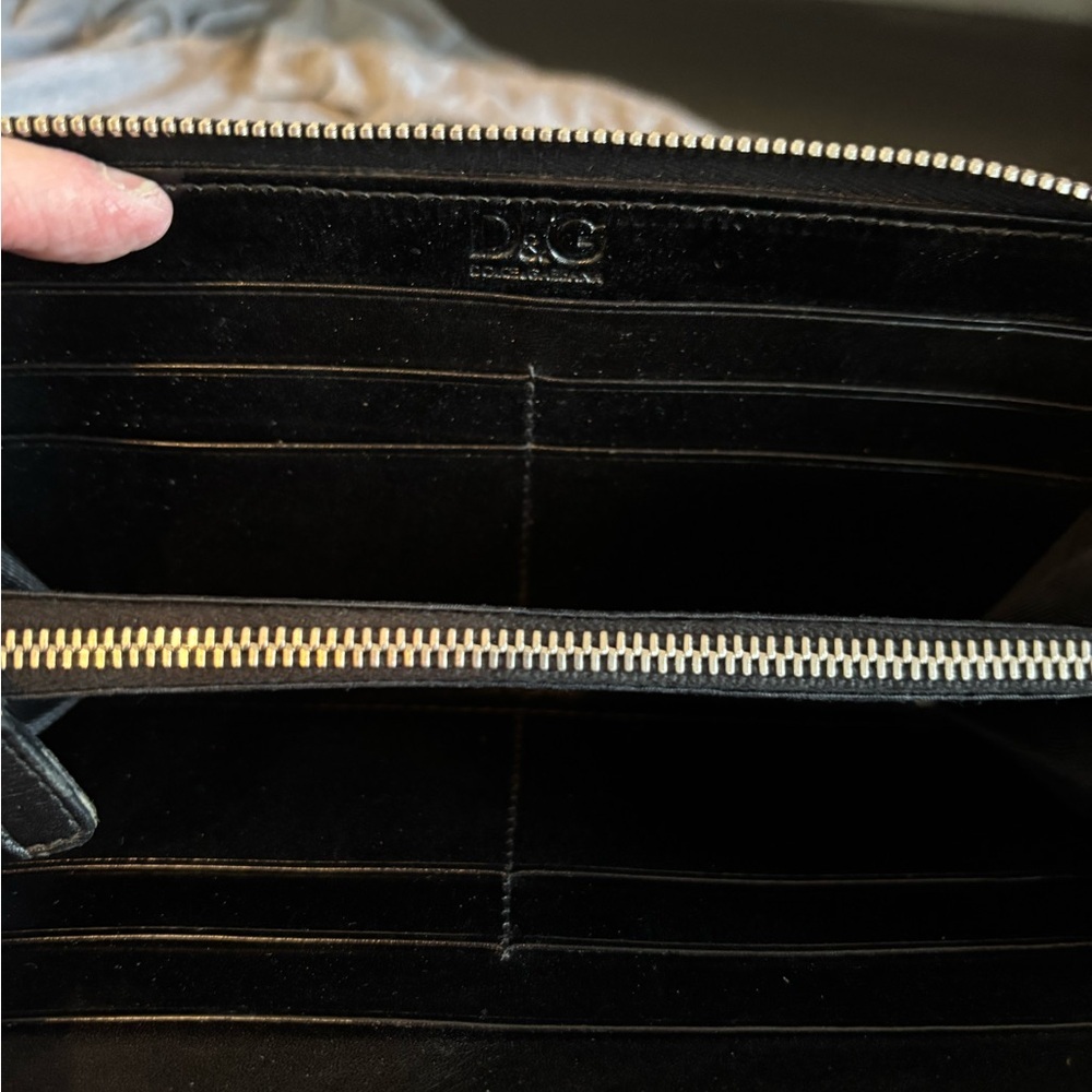 Authentic Rare Dolce & Gabbana leopard-print calf hair zip wallet-Excellent - Picture 5 of 7